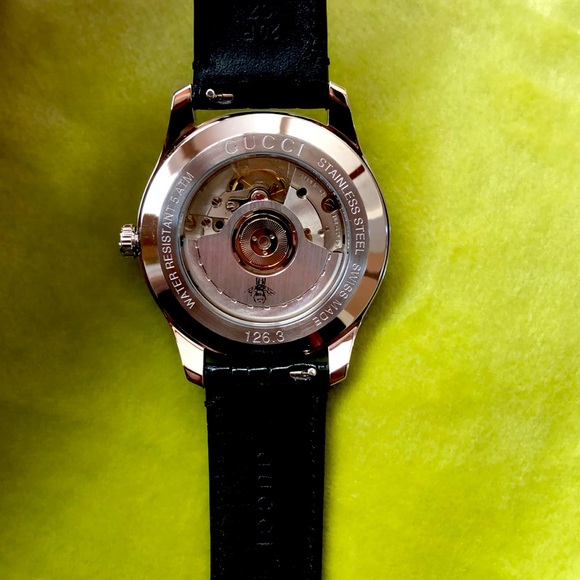 Gucci automatic black alligator leather strap! - Picture 7 of 7